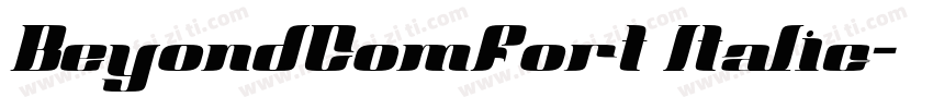 BeyondComfort Italic字体转换